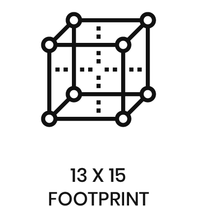 13 X 15 
Footprint