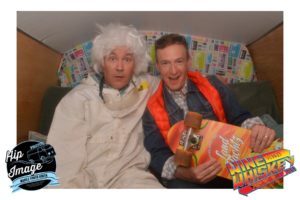 Our first event: we go Back to the Future with Doc & Marty